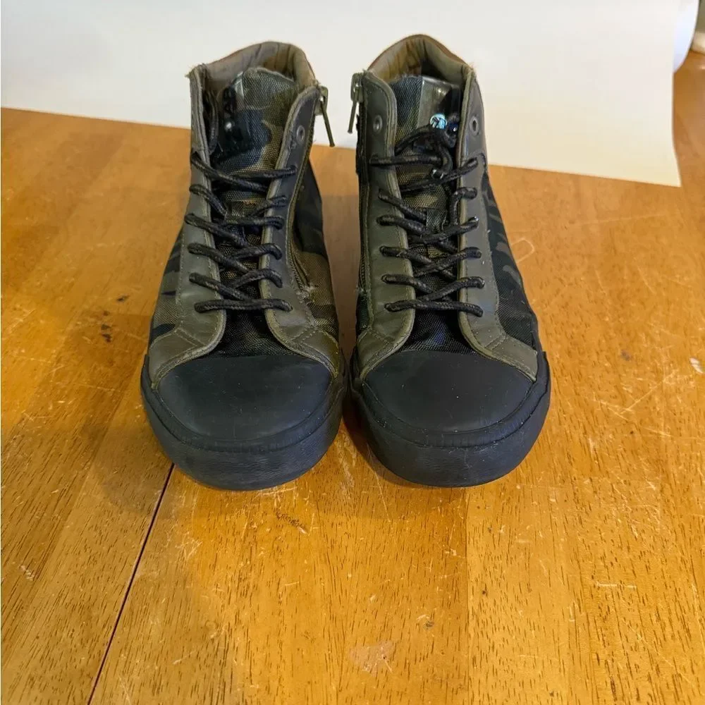 Zara Kids High-Top Sneakers - Black and Olive